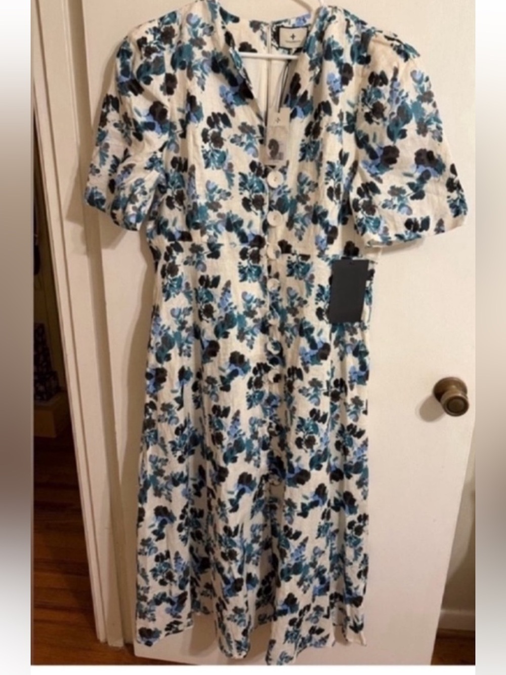 Tuckernuck Floral Full Maxi Button Down Dress NWT Size Medium - Picture 2 of 5
